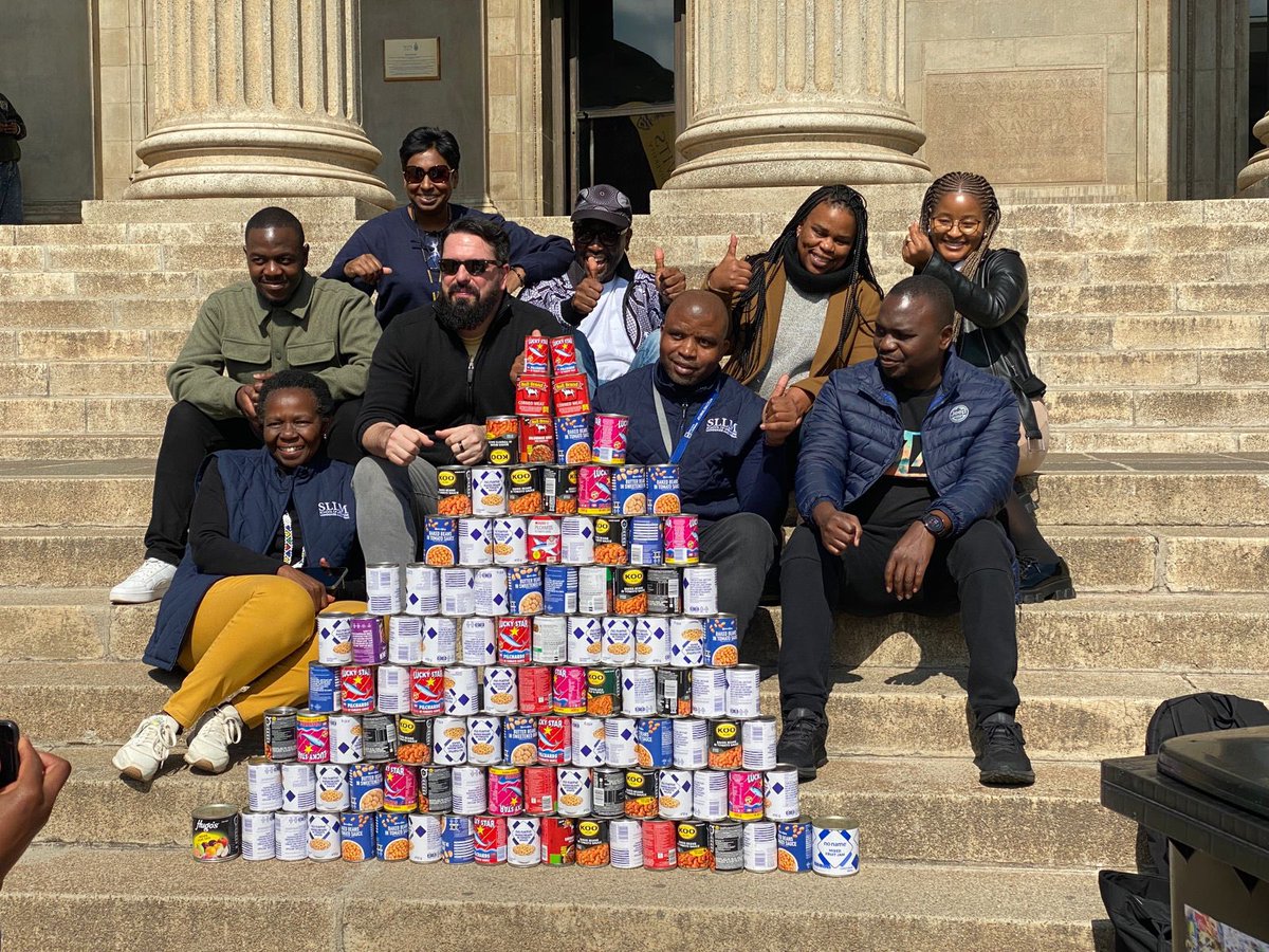 WitsUniversity's tweet image. Head over to the Great Hall Piazza now and help build our Mandela Month pyramid of kindness, one can at a time. 💙
#WitsForGood #MandelaMonth2025