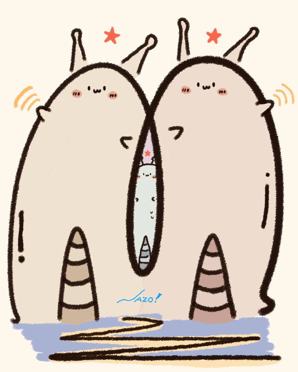 NAZOSEIMEITAI's tweet image. 『 地球の満員電車を再現してくれる謎の生命体! 』
#謎の生命体出現 #illustration #art #アート #イラスト #絵 #オリジナルキャラクター #満員電車