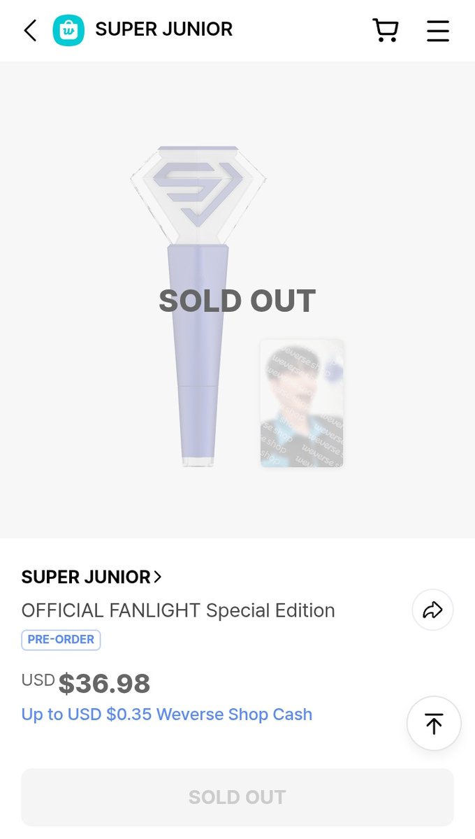 Super Junior Charts (@sj_charts) on Twitter photo Super Junior Official Fanlight Special Edition is currently SOLDOUT on weverse!
#SUPERJUNIOR #슈퍼주니어 <a href="/SJofficial/">SUPER JUNIOR</a> Super Junior Official Fanlight Special Edition is currently SOLDOUT on weverse!
#SUPERJUNIOR #슈퍼주니어 <a href="/SJofficial/">SUPER JUNIOR</a>