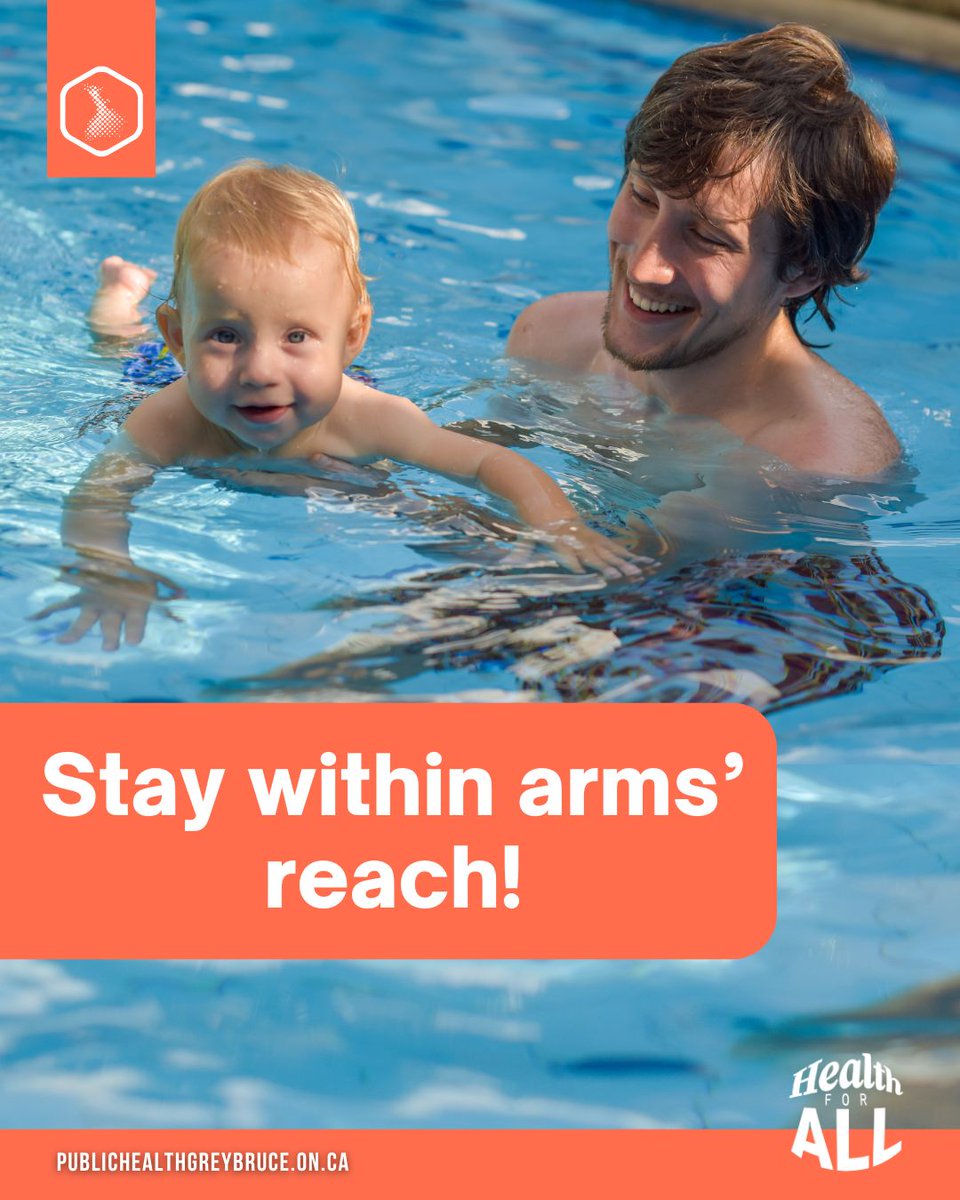 Stay within arms’ reach. Will be accompanied by this caption:
When you’re in the water with your little ones, make sure you’re close enough to pick them up and give them the support they need. If you’re not within arms’ reach, you’ve gone too far. #SaferTogether #NDPW2025