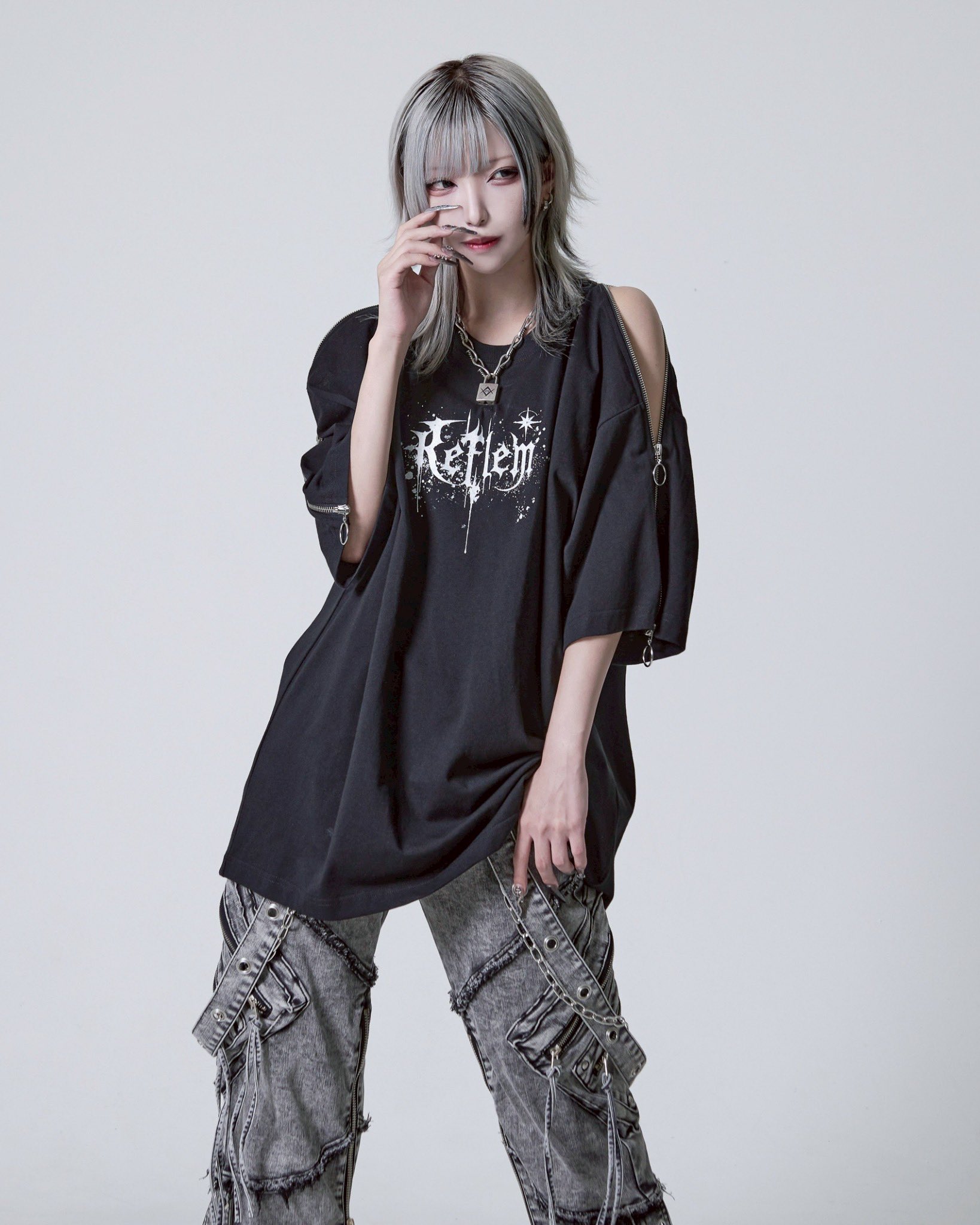 しゅな/『REFLEM/レフレム』トップス 6点まとめ売り＋1点おまけ REFLEM tシャツ 「REFLEM/レフレム」クロス刺繍Tシャツ/ハーフ