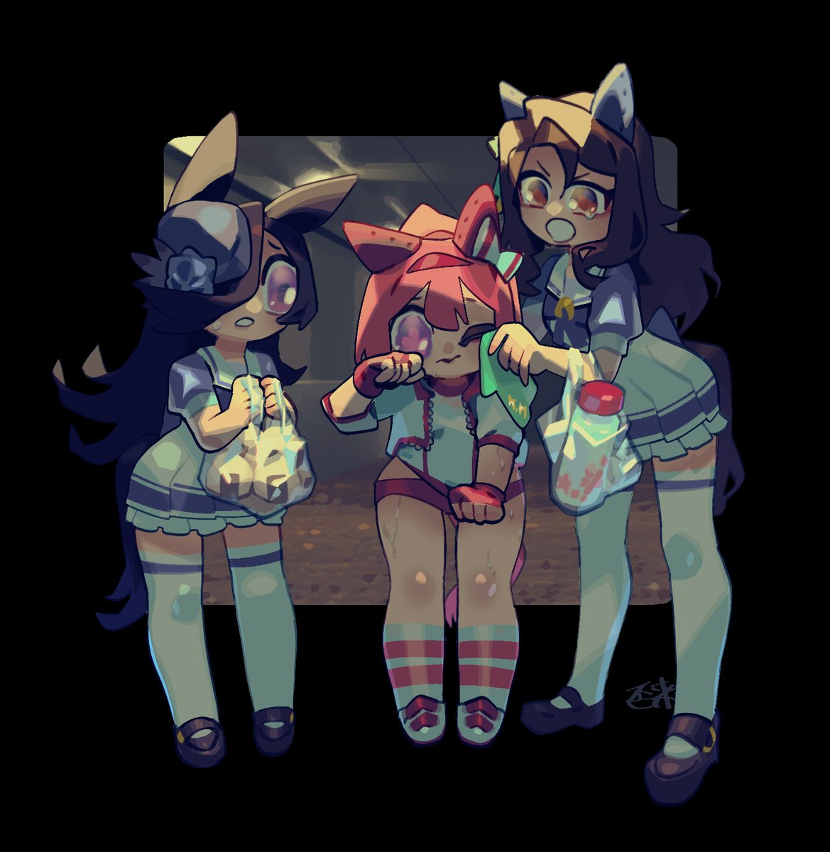 _inaki__'s tweet image. TASTE OF FAILURE #ウマ娘 #ハルウララ #シンボリルドルフ
#umamusume #haruurara #Umamusumeprettyderby #SymboliRudolf