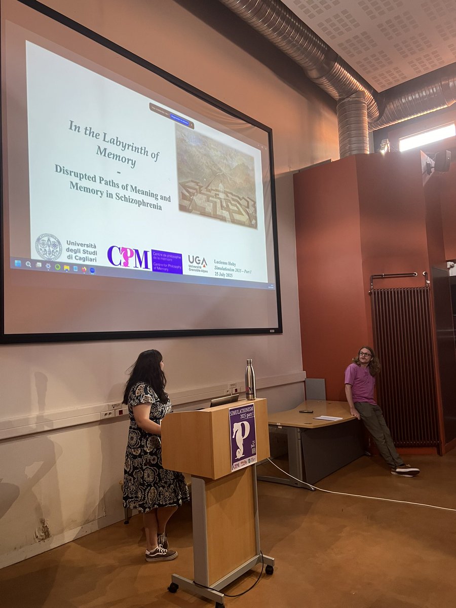 mnemosim's tweet image. The workshop continues with Lucienne Huby on memory in schizophrenia.