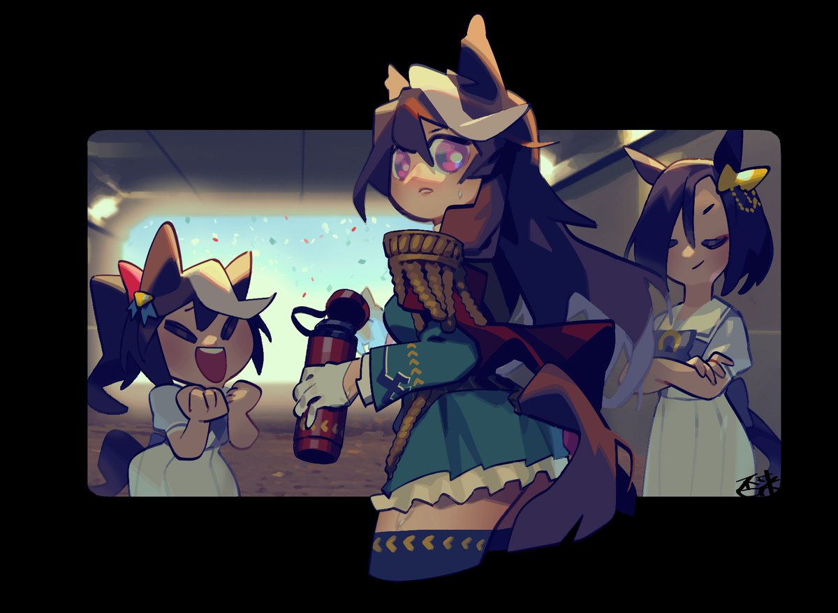 _inaki__'s tweet image. TASTE OF FAILURE #ウマ娘 #ハルウララ #シンボリルドルフ
#umamusume #haruurara #Umamusumeprettyderby #SymboliRudolf