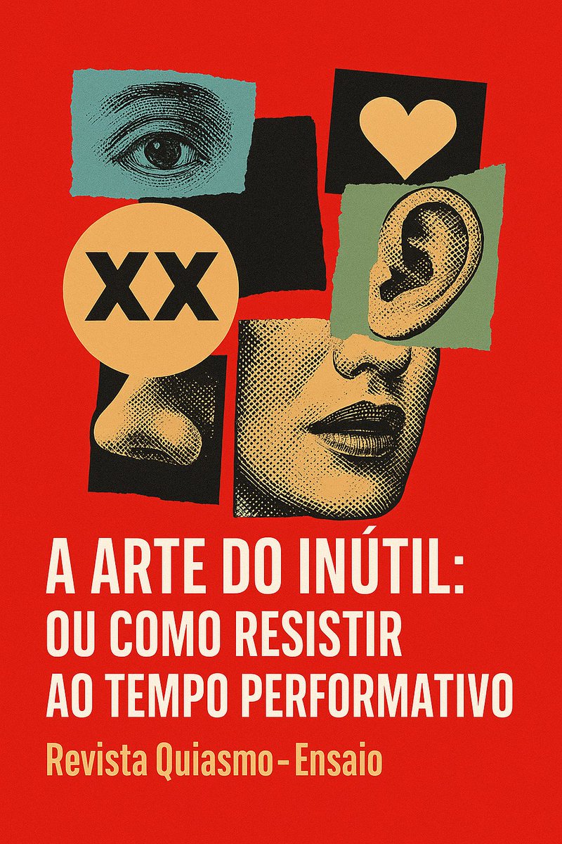 📚 Novo ensaio na Quiasmo.

O que é que ainda fazemos hoje que não sirva para nada?

Neste ensaio <a href="/MartinhoDanta/">Tiago Alves Costa</a>  recupera a conversa gratuita como um gesto de resistência íntima. Um intervalo sem produtividade. Uma presença sem finalidade. 

quiasmo.net/.../a-arte-do-…
