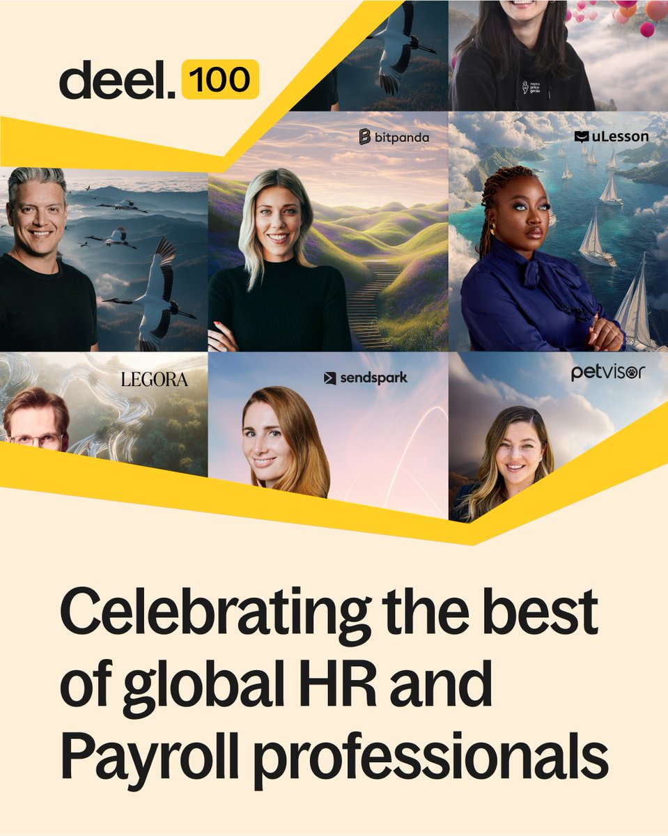deel's tweet image. The Deel 100 - is more than a collection of names.
It’s a celebration of the people powering the future of work! ✨