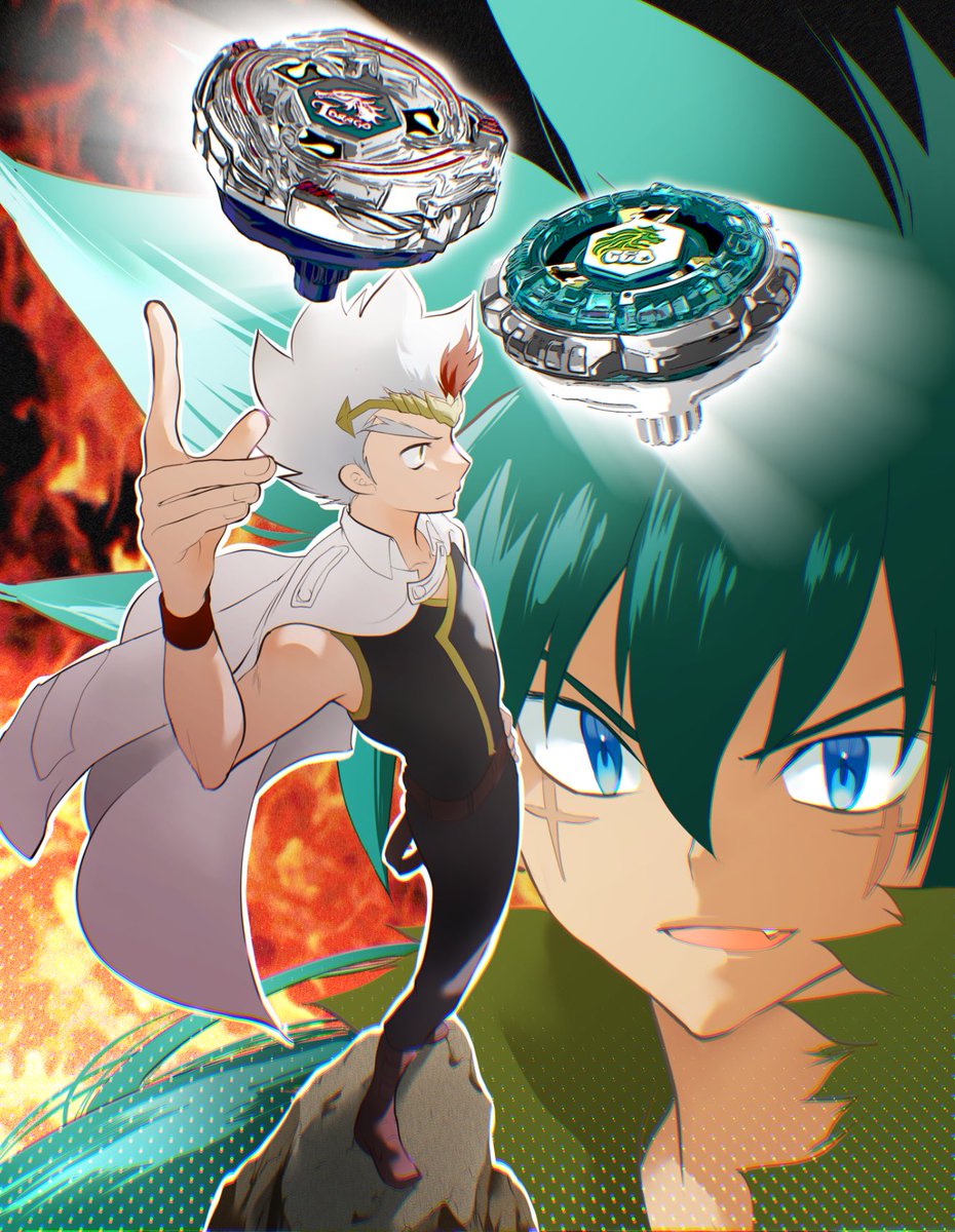Y_ai_beyblade's tweet photo. 竜牙vs盾神キョウヤ
（復刻エルドラゴvs復刻ロックレオーネ）

#ベイブレードX 
#BEYBLADEX https://t.co/EaMpcQtOqe