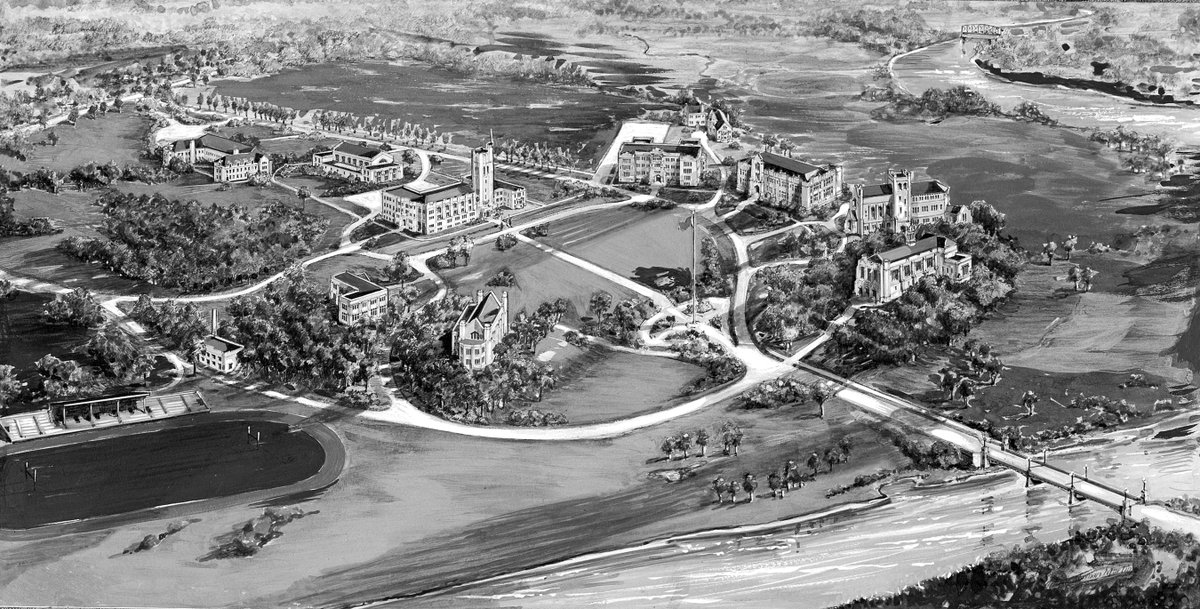 A painting from the year 1930 of Western’s campus. So much has changed!

Photograph from the Way We Were collection.