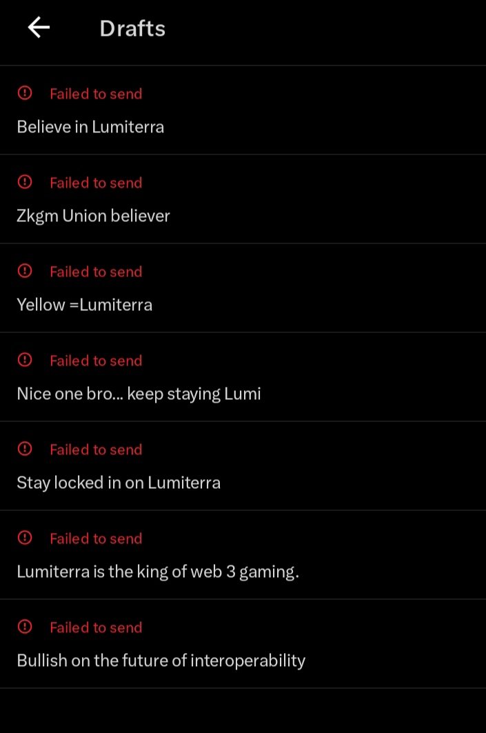NolimitSol's tweet image. Unfortunately my replies keep going to draft and even if I retry, it's the same outcome.
I'll take a short break and come back some hours later. Hopefully everything will be fine by then so I can engage my mutuals.
Don't stop yapping about Lumiterra the future of web3 gaming…