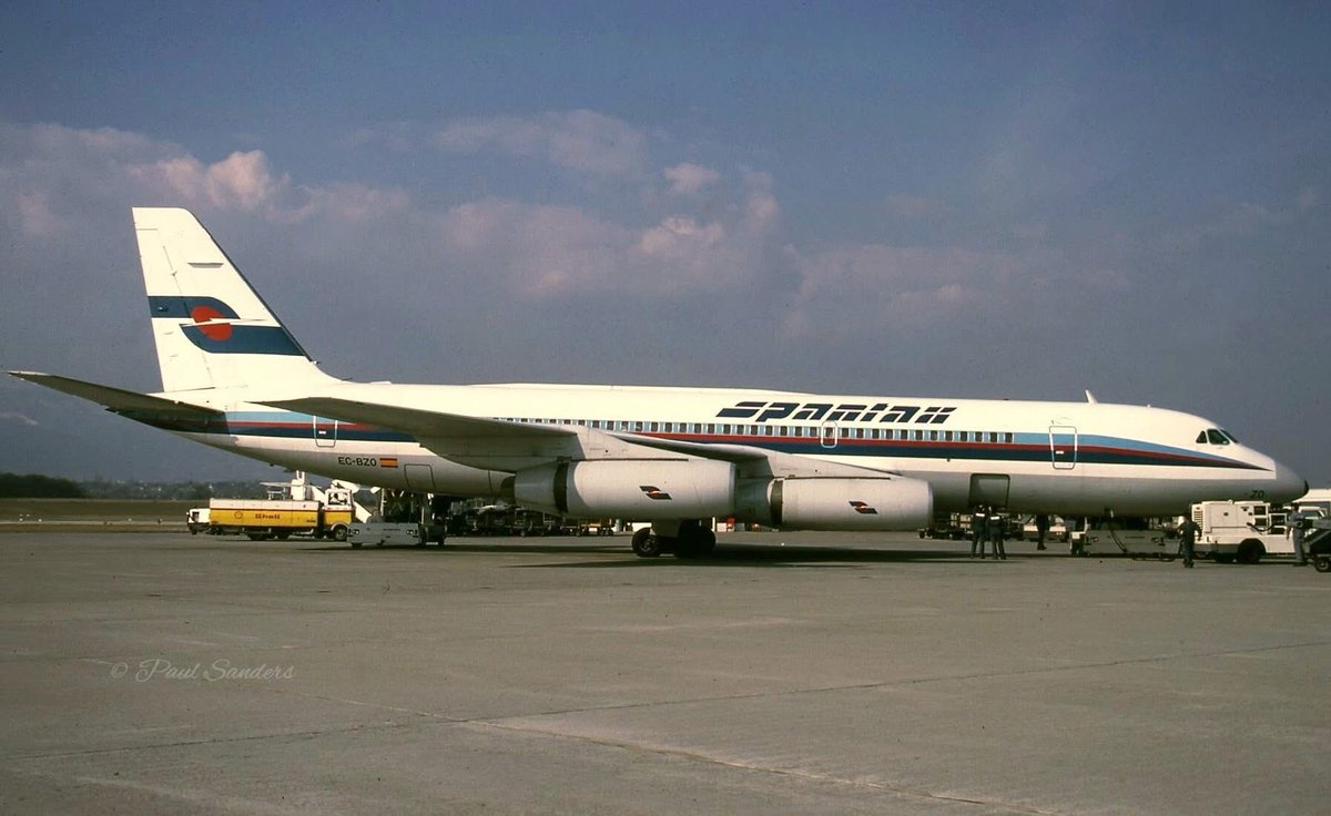 n194at's tweet photo. Spantax
Convair CV-990-30A-5 Coronado
EC-BJC
BRU/EBBR Brussels Airport
Date: 1980s
Photo credit Paul Sanders
#AvGeek #Airline #Aviation #AvGeeks #Convair #Coronado #CV990 #Spantax #BRU #Brussels @BrusselsAirport https://t.co/udhNO62lYc