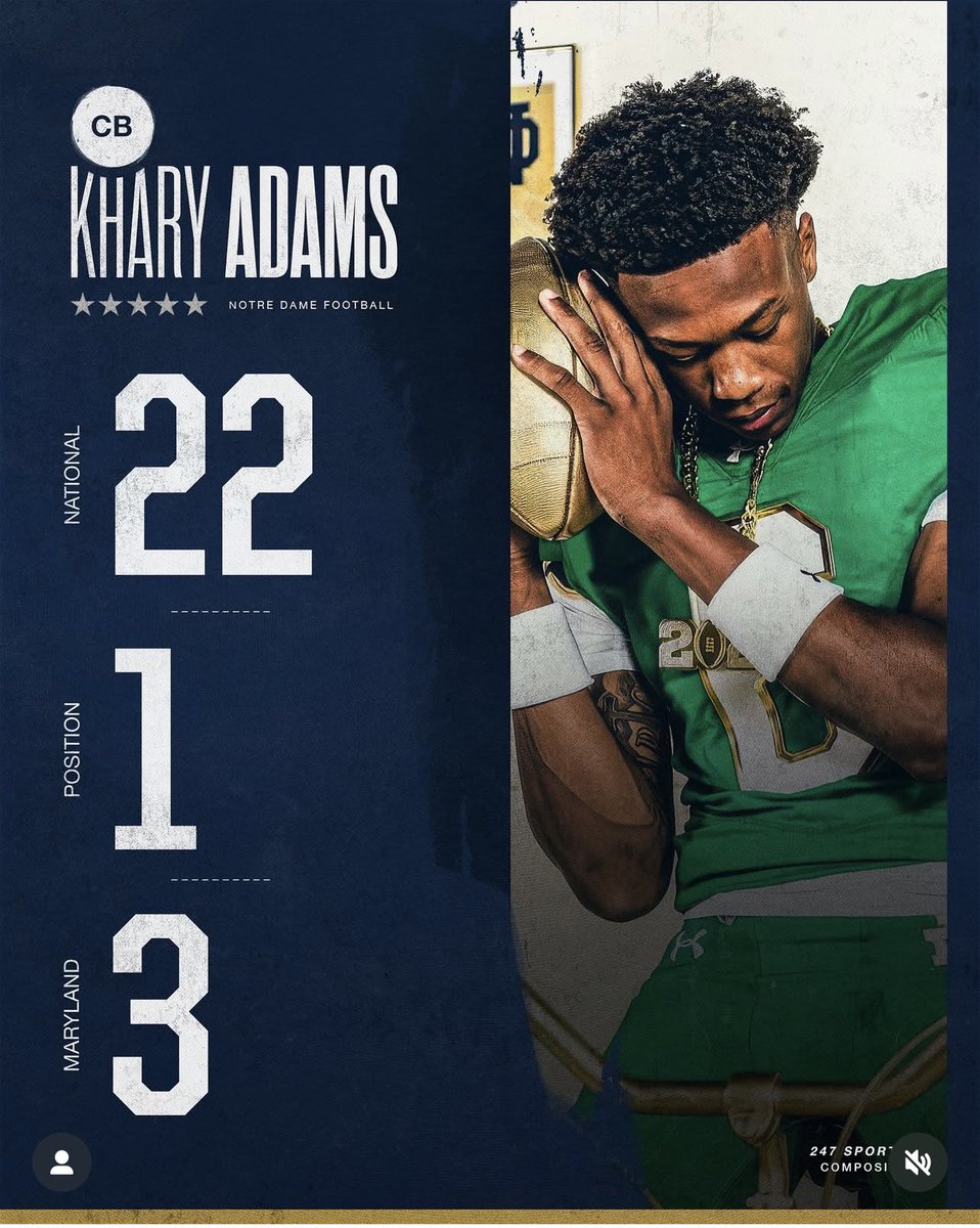 TouchdownDons's tweet image. Our #6 became #1.   Congratulations @KharyAdams6     We are so proud and honored to play alongside you!

#RDR #AMDG

@CoachRichHolzer