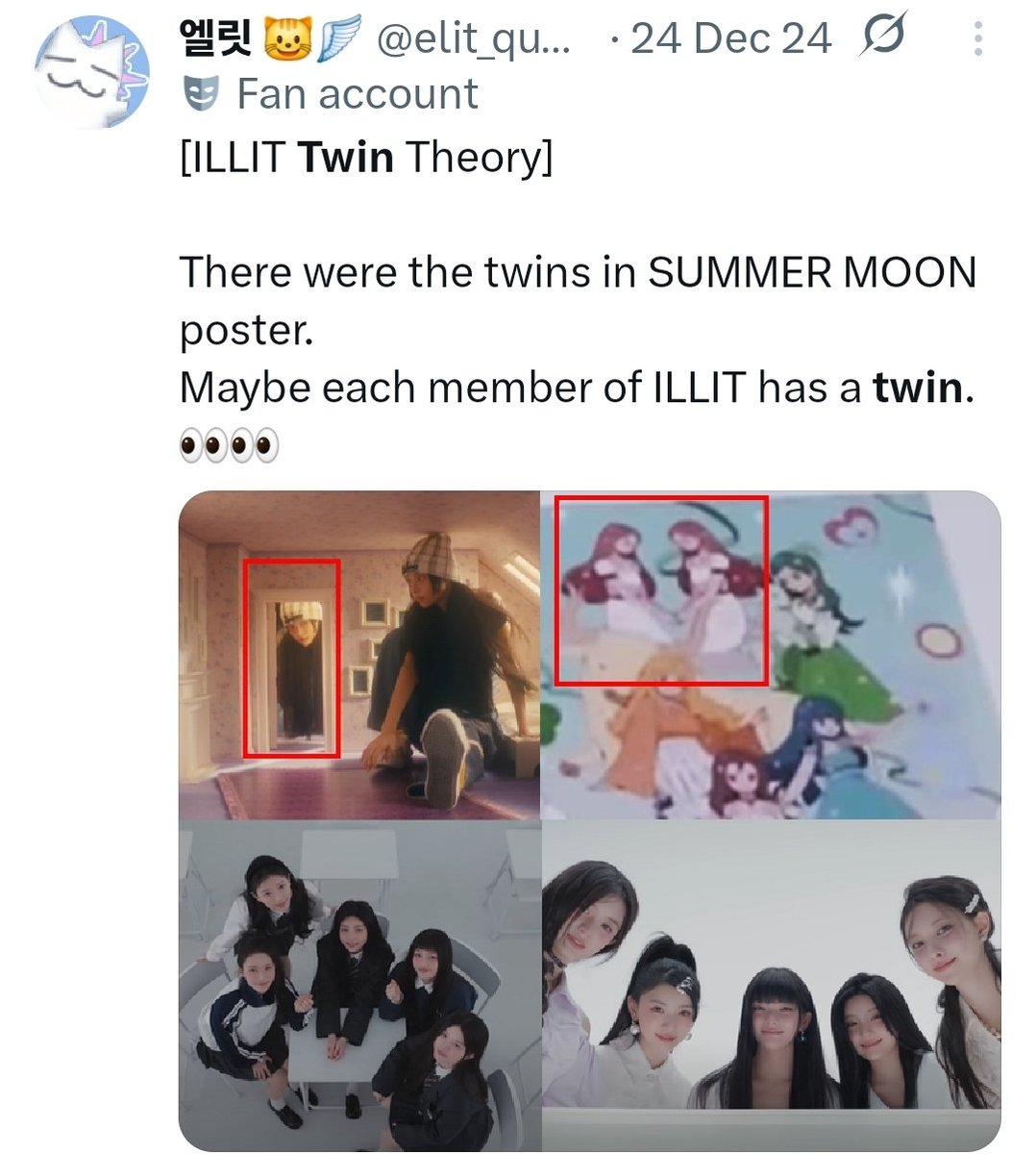 elit_quprids's tweet image. My theory getting real again 😳
ILLIT twin theory last year 👀👀
