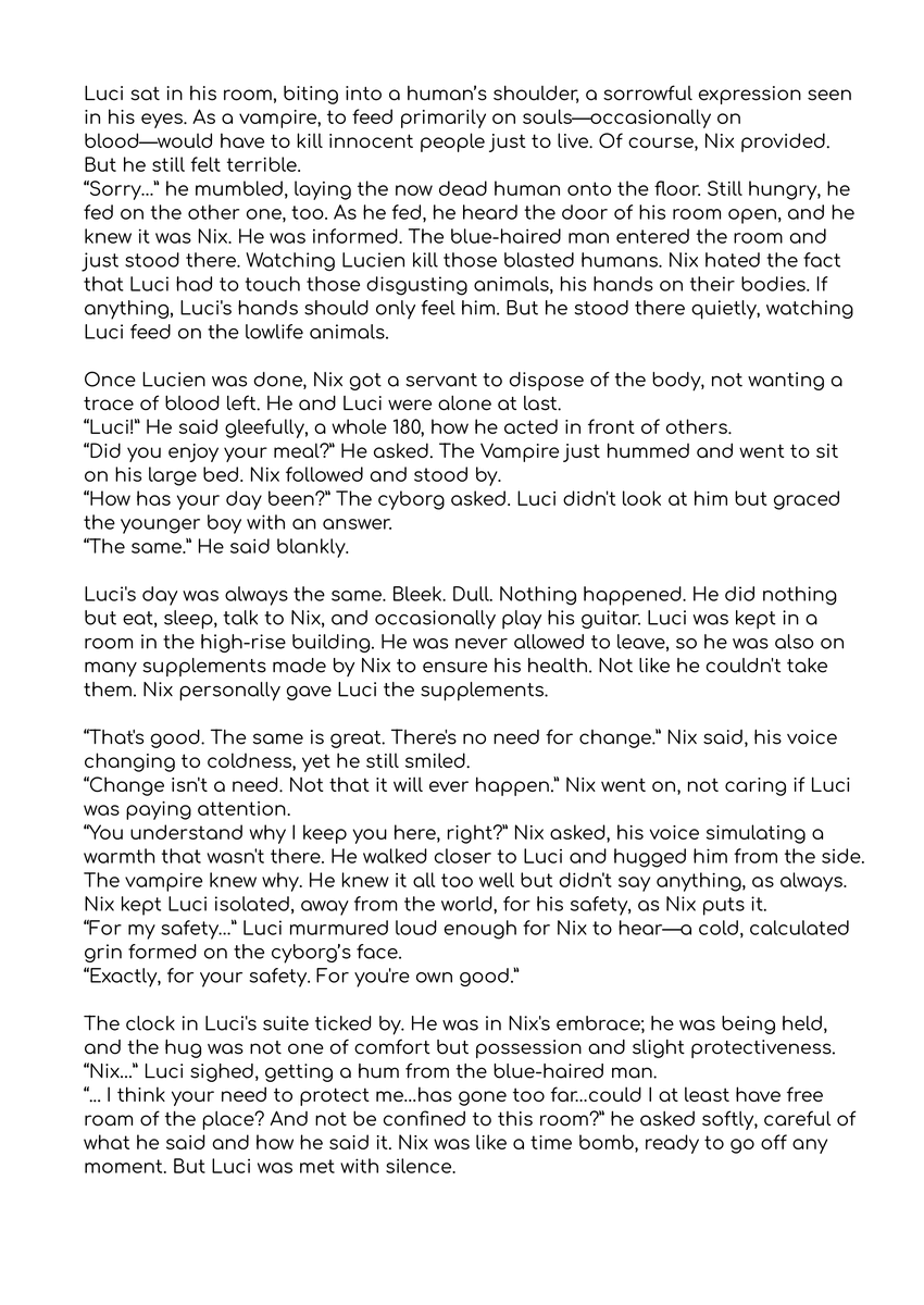 Axyrna_'s tweet photo. Title: To Be Confined, To Be Caged
Pairing: Nix/Luci
Word Count: 1.3k
TW: Abuse of Power, Emotional Manipulation, Violence and Death, Involuntary Confinement, Toxic Relationships
Ao3: https://t.co/Inp4nxqehf
#NixFIx https://t.co/PRAX9I5euz