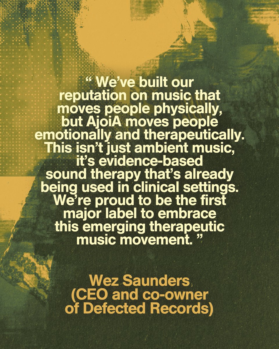 We are set to make history this October with the release of The Essence of Being, the debut album from AjoiA, marking our ITH imprint’s first venture into therapeutic ambient music... <a href="/ajoiaofficial/">AJOIA</a> 

defected.com/news/post/defe…