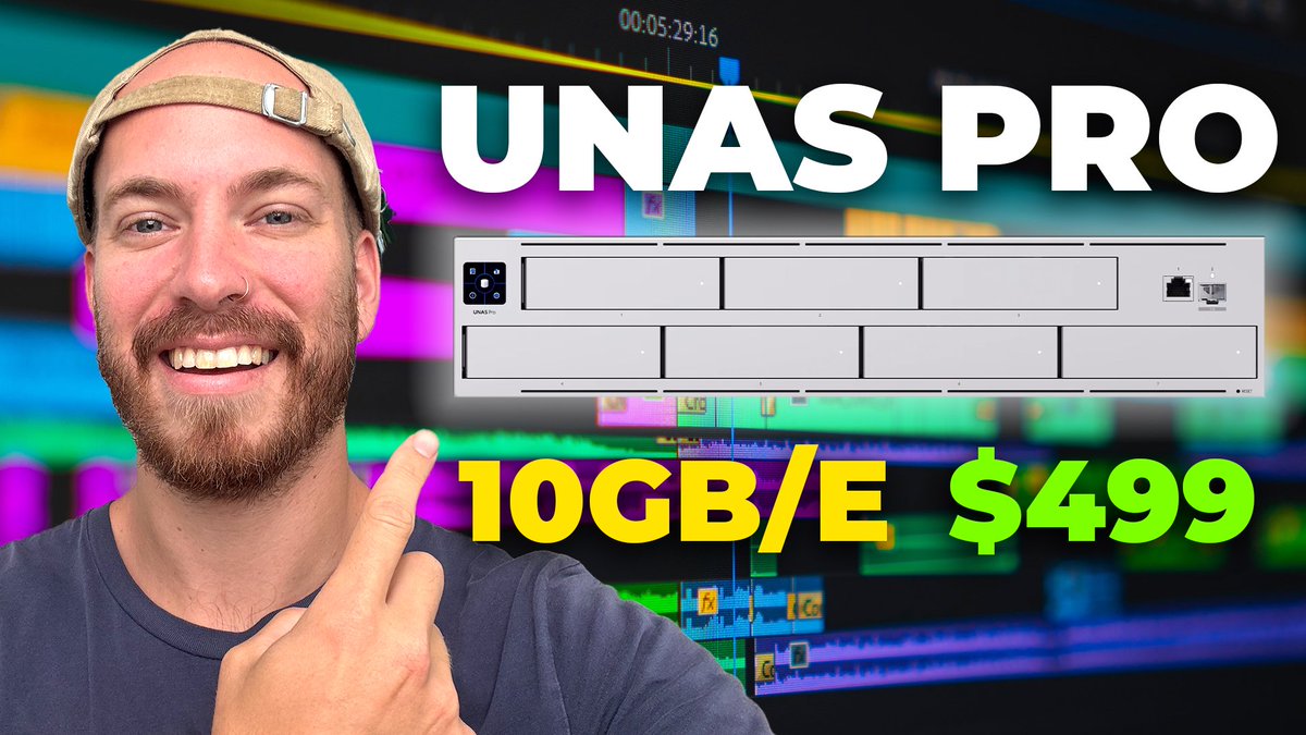 clayd333's tweet image. Our editor Michael needed to update his @Synology NAS, he and is colleague Jack both wanted to be able to edit 4k 60 and 6k Raw footage simultaneously. He walks through setting up a 10GbE network and a @Ubiquiti UNAS Pro. He documents his migration from a non-technical Video…
