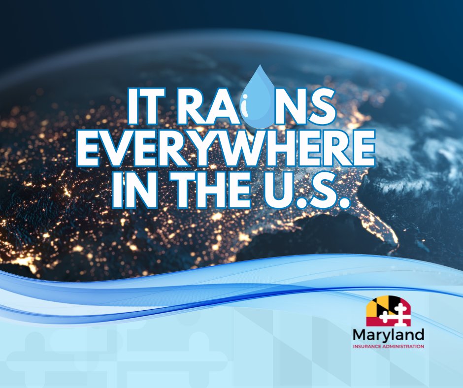 Anywhere it rains, it can flood. Protect your investment in your home. Consider purchasing #floodinsurance, even if you do not live in a high-risk flood zone. To learn more, visit our website: insurance.maryland.gov/Consumer/Pages… #FloodAwareMD #FloodSmart #Flooding #MDInsurance