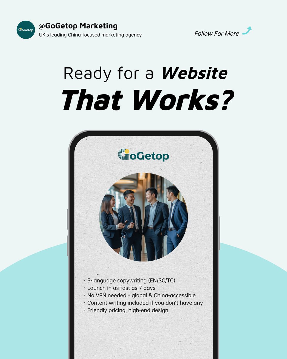 GogetopMedia's tweet photo. ✨ Ready for a Website That Works?
At #GoGetop, we build stunning, SEO-optimized websites with fast turnaround, compelling content, and smooth user experience—across desktop, mobile & tablet.
🌐 https://t.co/6IvxVH3Ute
#GoGetopMarketing #WebDesign #DigitalMarketing #Website https://t.co/S9uKRYoh7i