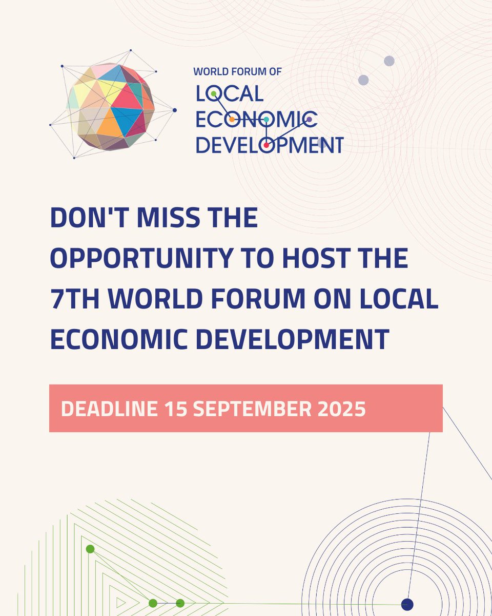 World Forum of Local Economic Development (WFLED) tweet media