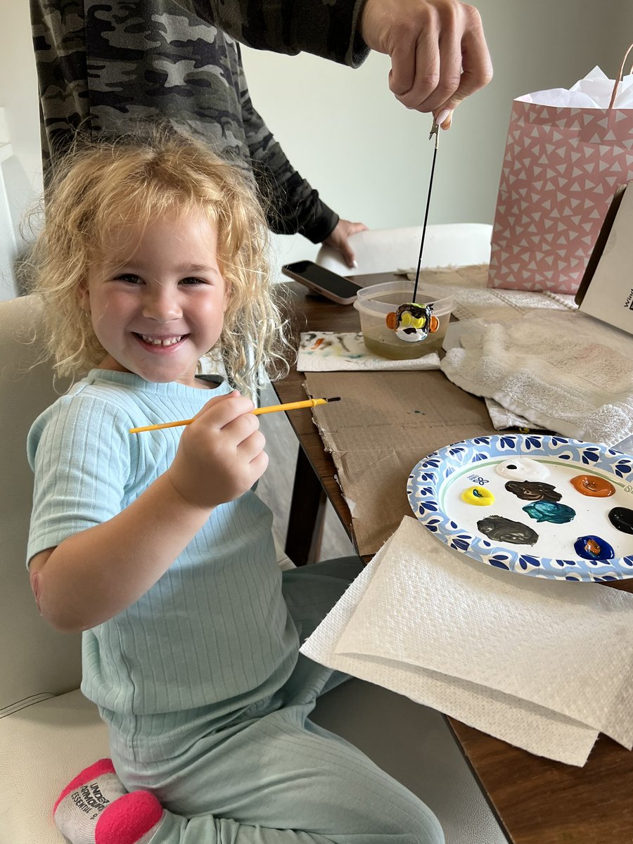 0xBoredDev's tweet image. My kids couldn’t resist painting some of my collectible figure test prints 😍