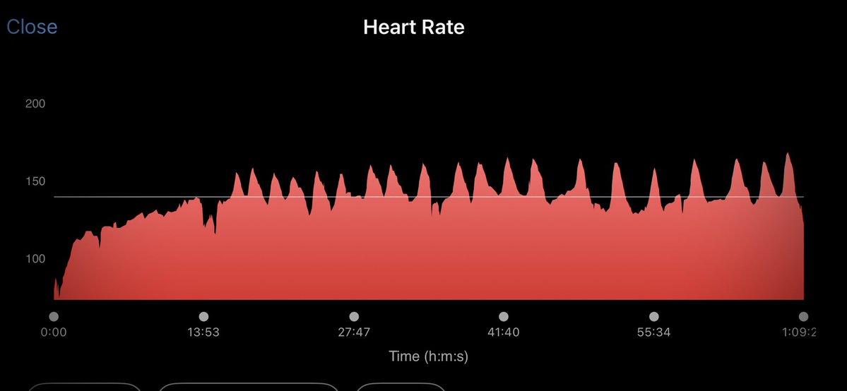 KipAuthor's tweet image. Steady warmup, then 24 stroke power/speed intervals with no rigid  recovery time. Working at feeling the connection from the water to the blade, through the shaft to my hands, arms, shoulders, back—through my core to my legs and feet and through the OC1 hull back to the water.