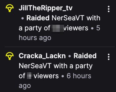NerseaVT's tweet image. Thank you so much for joining my stream today!! I hope you had as much fun as i did! Thank you so much for the raids @JillTheRipperTV and @Cracka_Lackn !