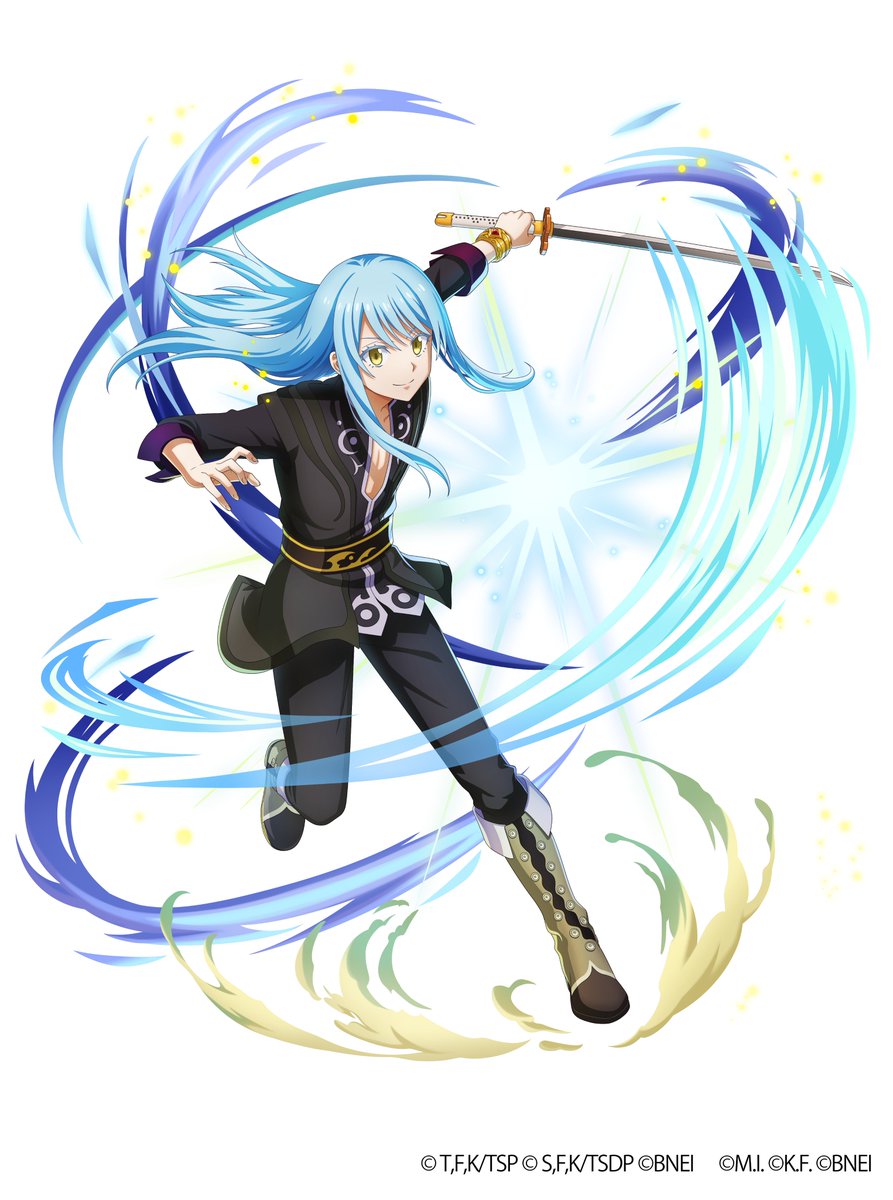 tensura_m_game's tweet image. #テイルズオブヴェスペリア のユーリ衣装に身を包んだリムルが登場中!
ユーリの名言といえば・・・?
みんなは何が思い浮かぶ?
転スラキャラに似合うテイルズの名言も教えてね!
#転スラ