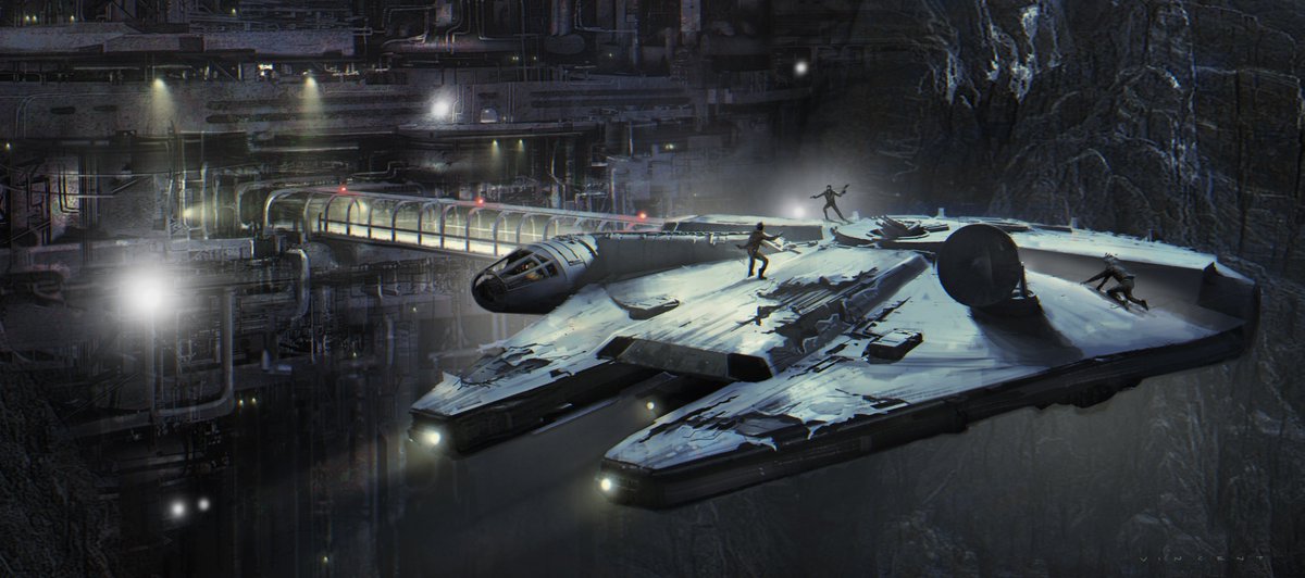 conceptartsw's tweet image. Solo: A Star Wars Story concept art by Vincent Jenkins