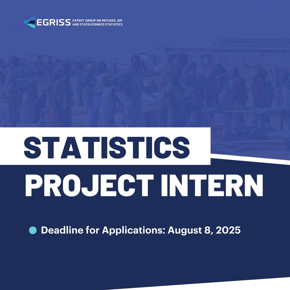 EGRISStats's tweet image. 🚨 Internship Alert 📢
Join the EGRISS Secretariat as a Statistics Project Intern and contribute to global data efforts on refugees, IDPs & stateless people.
🗓️ Start date: Oct. 2025
📍 Location: Denmark
⏱️ Duration: 6 months
🔗 Read more: bit.ly/45j0Hw5