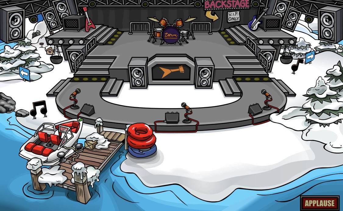 ThatPenguinGame's tweet image. 17 years ago today, the 2008 Music Jam started, marking this as the first Music Jam to occur. Penguins could obtain Music related Items, and watch the Penguin Band play at the Iceberg.