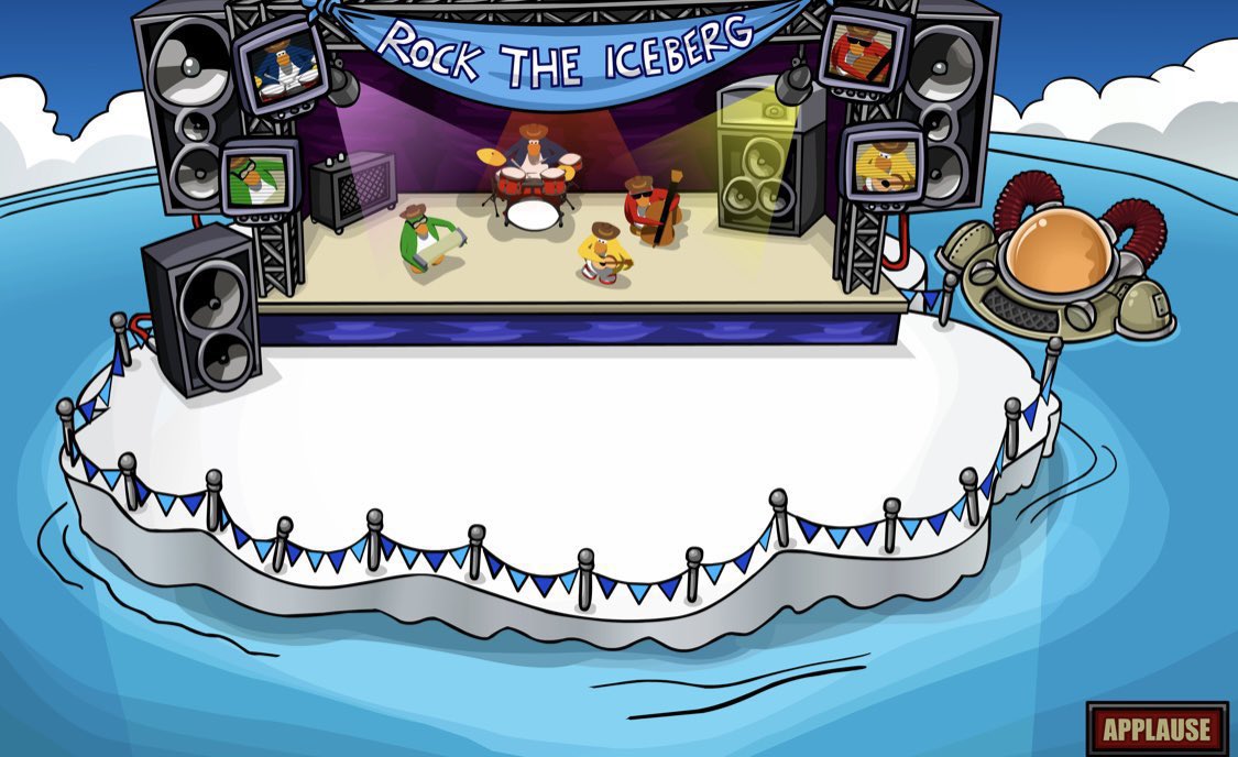 ThatPenguinGame's tweet image. 17 years ago today, the 2008 Music Jam started, marking this as the first Music Jam to occur. Penguins could obtain Music related Items, and watch the Penguin Band play at the Iceberg.
