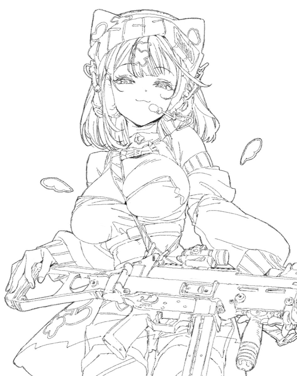 前回の線画～✍️