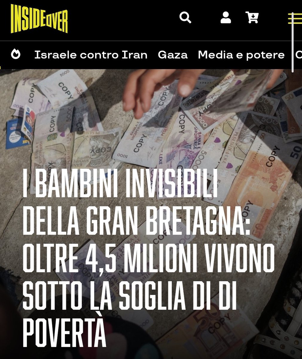 Giorgioaki's tweet image. I bambini invisibili della Gran Bretagna: oltre 4,5 milioni vivono sotto la soglia di di povertà
Allarme povertà infantile nel Regno Unito: il nuovo report fotografa una crisi diffusa e radicata
Secondo l’ultimo rapporto pubblicato dalla Children’s Commissioner per…