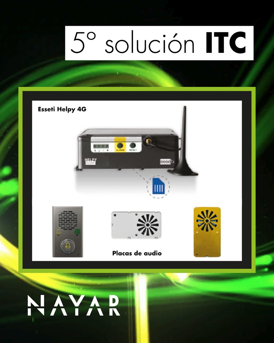 Nayar (@nayarsystems) on Twitter photo 🚀 En #Nayar siempre te lo ponemos fácil. Recuerda que, a primeros de año, lanzamos la 5ª solución para cumplir con la ITC-AEM 1.
👉 ¿La solución? El Pack Esseti Helpy 4G + placa de superficie.
📩 Escríbenos a: comercial@nayarsystems.com y apuesta por lo fácil. 💚 🚀 En #Nayar siempre te lo ponemos fácil. Recuerda que, a primeros de año, lanzamos la 5ª solución para cumplir con la ITC-AEM 1.
👉 ¿La solución? El Pack Esseti Helpy 4G + placa de superficie.
📩 Escríbenos a: comercial@nayarsystems.com y apuesta por lo fácil. 💚