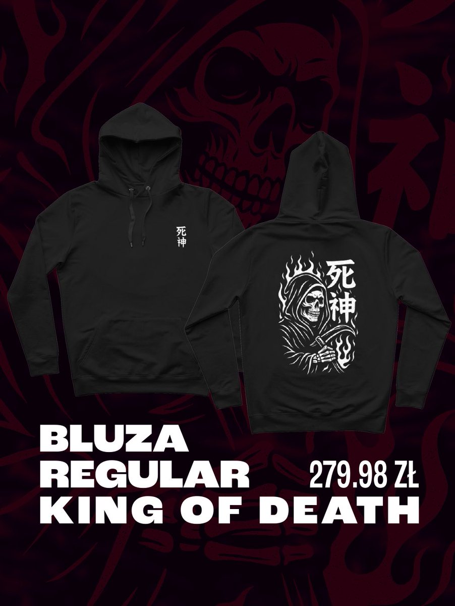 Nowy wzór 🚨

Przedstawiamy Wam King of Death — króla grobowego stylu, który wjeżdża z pełnym entuzjazmem prosto z zaświatów! 💀

Przywitajmy go mrocznym uśmiechem! A najlepiej poczuje się w Twojej szafie — wystarczy, że go przygarniesz.

7more7.com/tshirt/5449,ts…