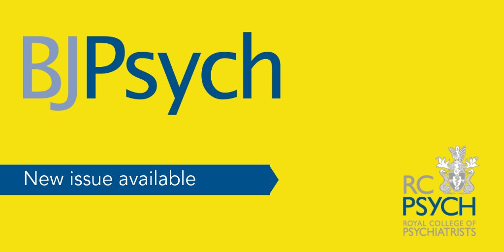 Cambridge UP - Psychology & Psychiatry (@cambup_psych) on Twitter photo New Issue of British Journal of Psychiatry now available
📚 cup.org/4kRFxtK
<a href="/TheBJPsych/">BJPsych Journals</a> #psychiatry #mentalhealth New Issue of British Journal of Psychiatry now available
📚 cup.org/4kRFxtK
<a href="/TheBJPsych/">BJPsych Journals</a> #psychiatry #mentalhealth