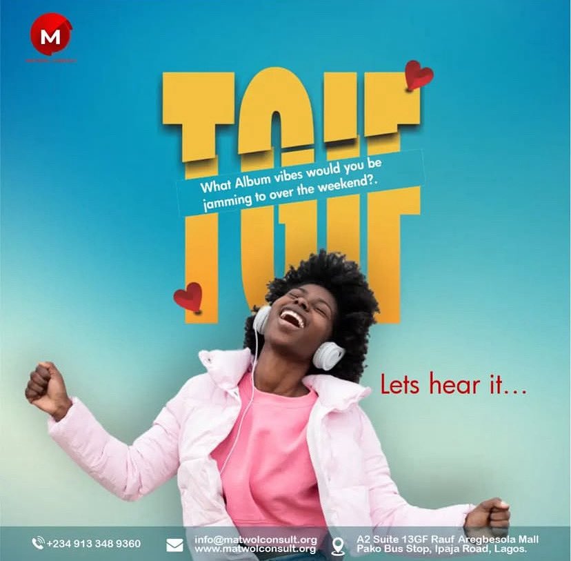 Matwolconsult's tweet image. TGIF….what are you jamming to at the moment 

#fridayfunday