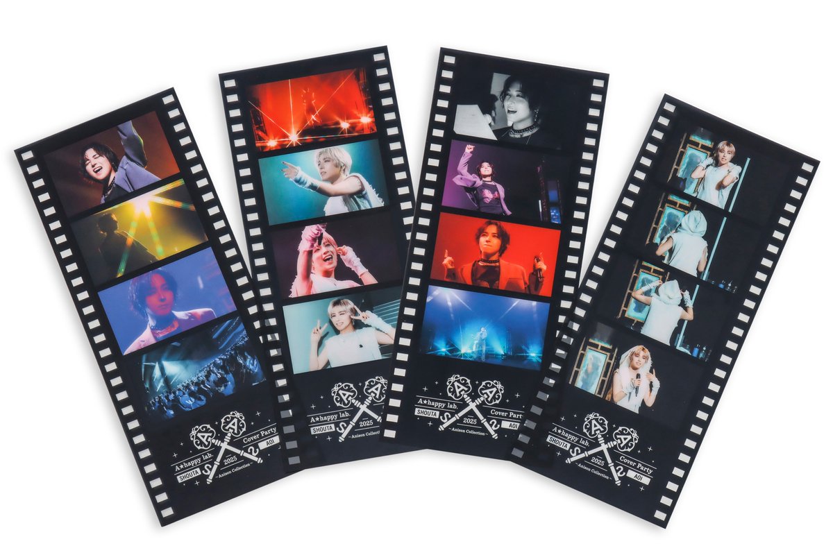 初登場の【フィルム風クリアしおり(2枚セット)】は、 イベントの臨場感