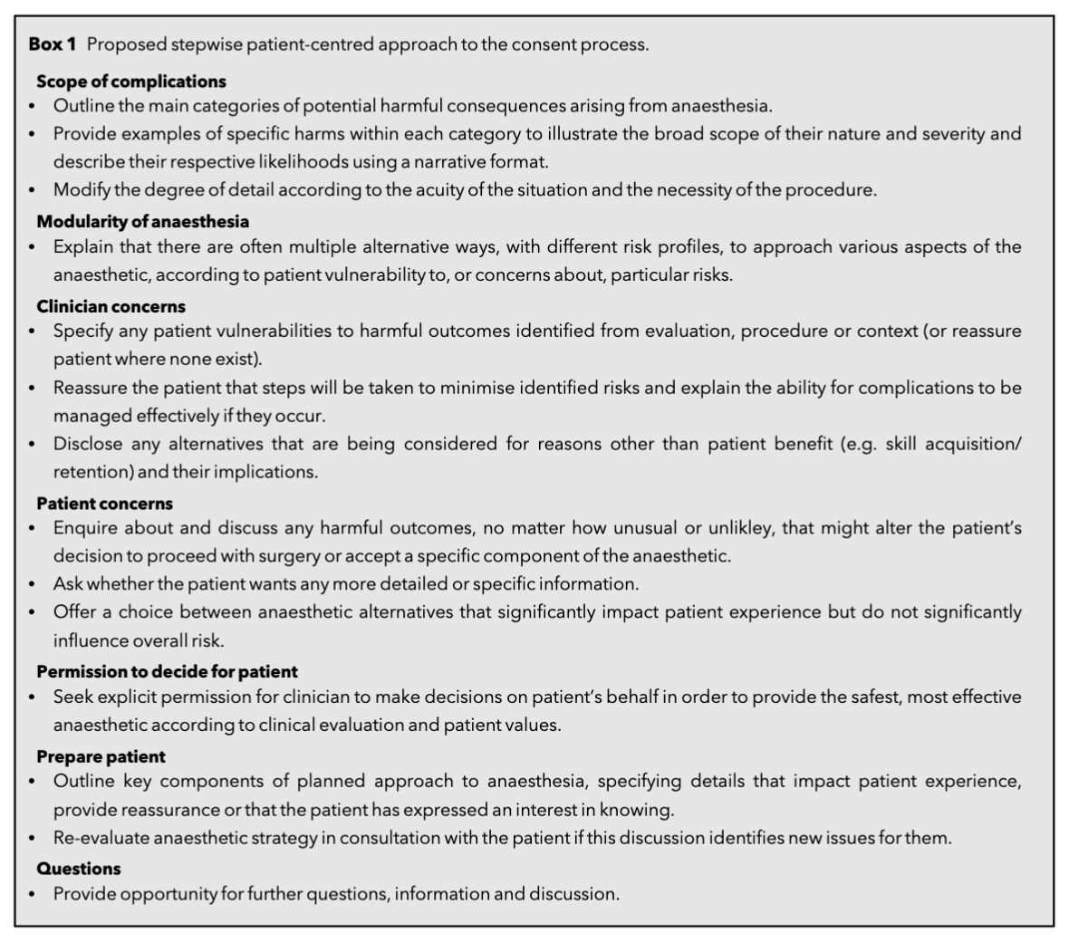 Anaes_Journal's tweet photo. There is a disconnect between the legal requirements for consent and the realities of clinical practice.

Is it time for the law to evolve to better meet the needs of our patients?

#anaesthesia #consent #MedTwitter

https://t.co/h5FGJuGBM1 https://t.co/OBp6Y4ZIPq