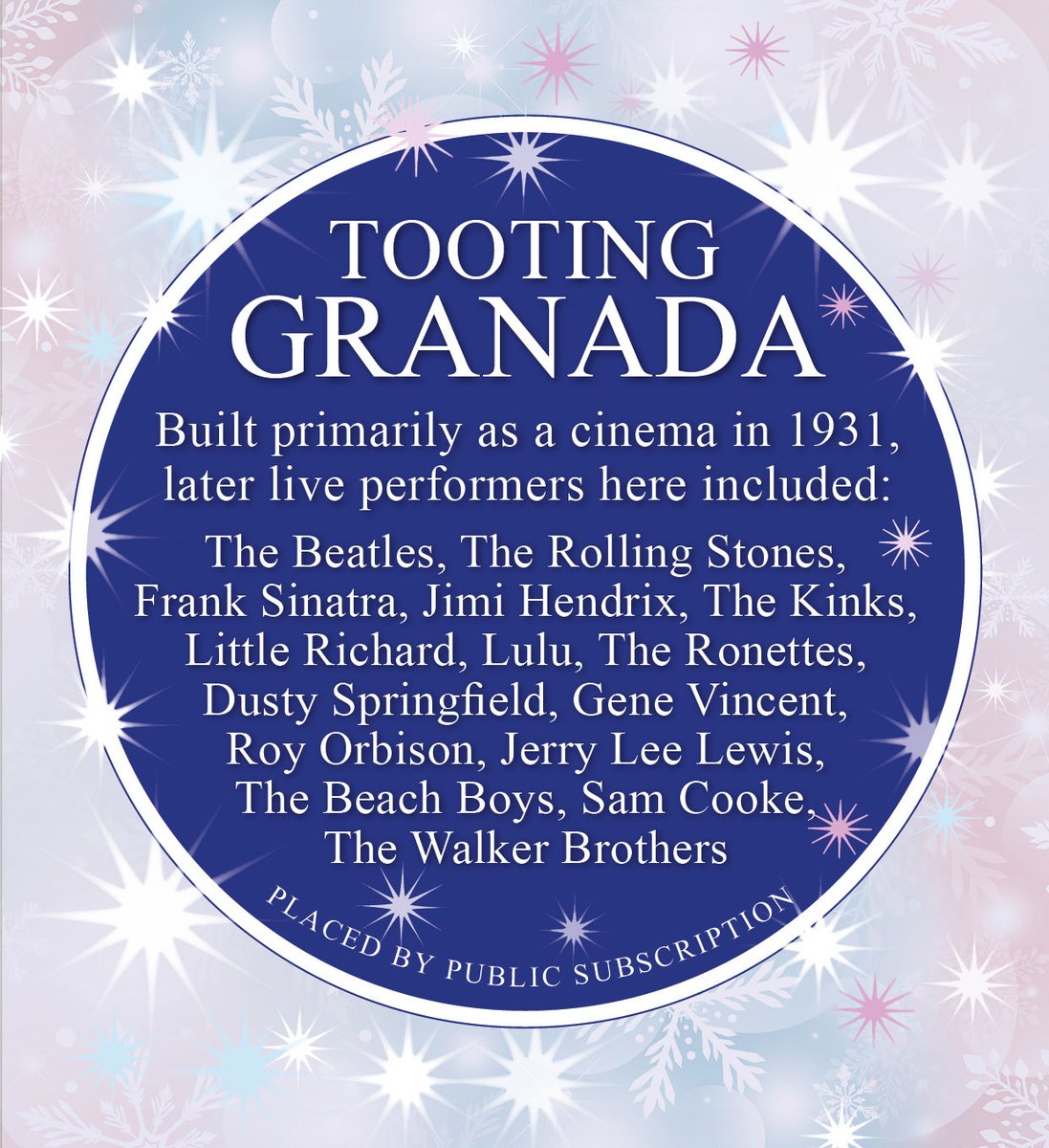 SHOW-TIME IS BACK! The magic of the 'Vegas of South London' keeps on coming as we bring you another powerful hit of musical nostalgia 'The Music of Tooting Granada' Friday 29 August at 6pm Your invitation to a unique party-on-the-street experience! tootinggranadamusic.eventbrite.co.uk