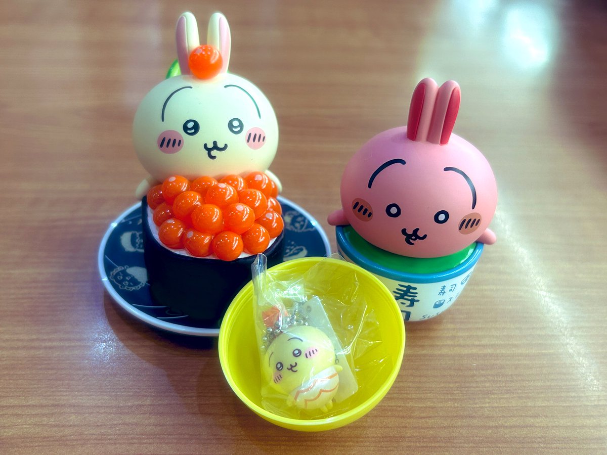 無事お皿もらえてよかった😌
お皿めっちゃかわいい💞
ビッくらポンまだ残っててうさぎフィギュアでてくれた！🙌✨