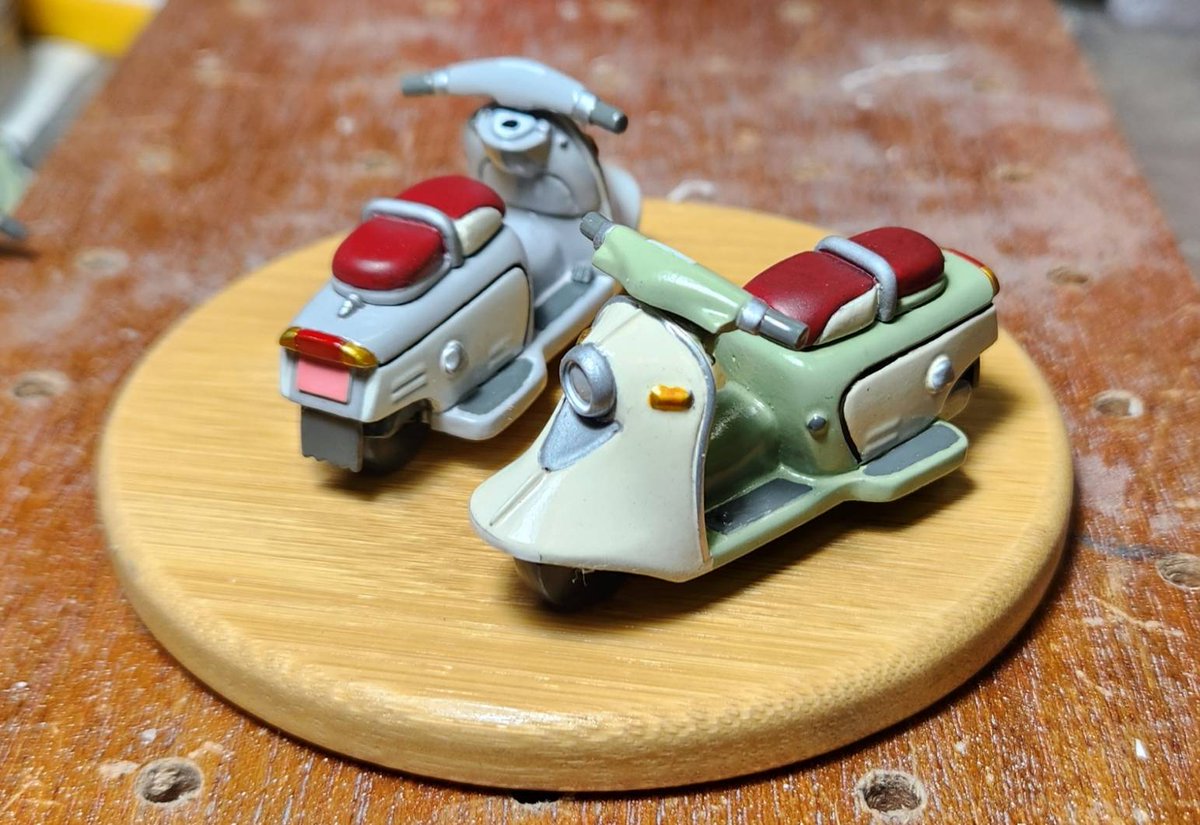machtoranoana's tweet image. ジロー模型 ワンフェス2025年の夏のお品書きです。
デフォルメラビットスクーターのTANUWORKSは今回も完成品をだします。 お気に入りのをそのままお持ち帰りいただきます。車種はラビットハイスーパー90 S601 S301A S302A(ツーリング) 塗装済み完成品は5千円…