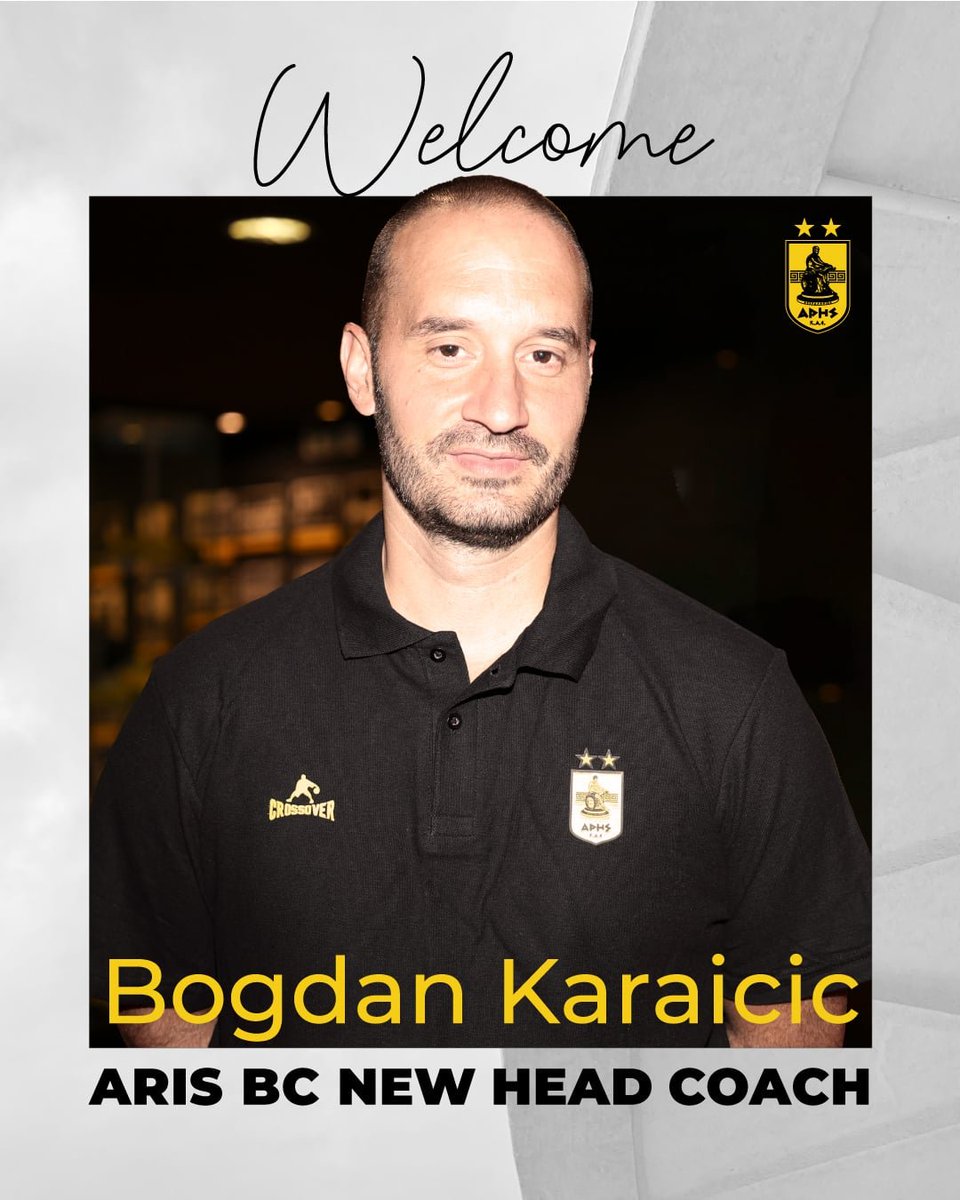 YPsar's tweet image. Official
Bogdan Karaicic new coach of @ARISBCgr