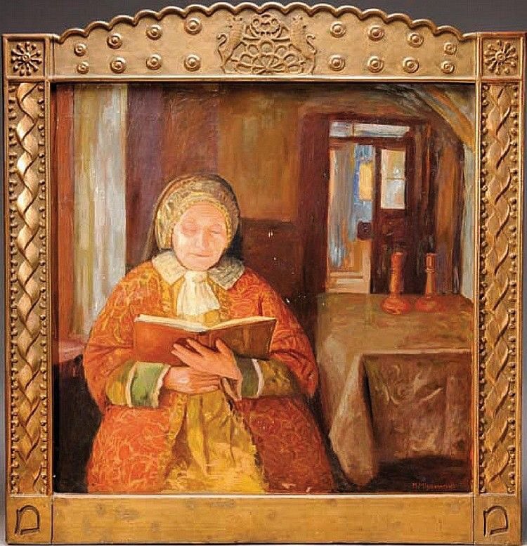 AlbertBaram's tweet image. Maurice MINKOVSKI (1881-1930)
Prières avant l’entrée du Shabbat