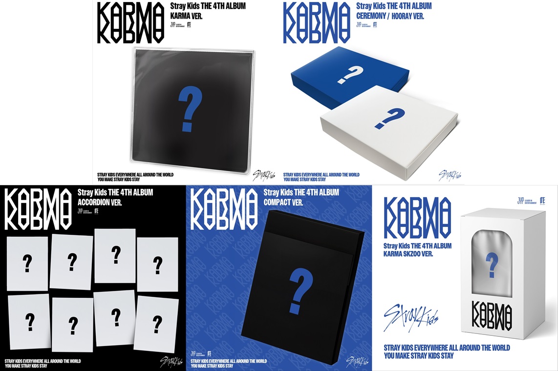 TOWER_KPop's tweet image. Stray Kids THE 4TH ALBUM "#KARMA"
ご予約受付開始💙💫
🏆 KARMA VER.
🏆 CEREMONY VER. / HOORAY VER.
🏆 ACCORDION VER.
🏆 COMPACT VER.
🏆 SKZOO VER.
特典内容は後日発表いたします📢
#STAY の皆様のご予約お待ちしております🥰🙌
▶tower.jp/article/featur…
#StrayKids #スキズ