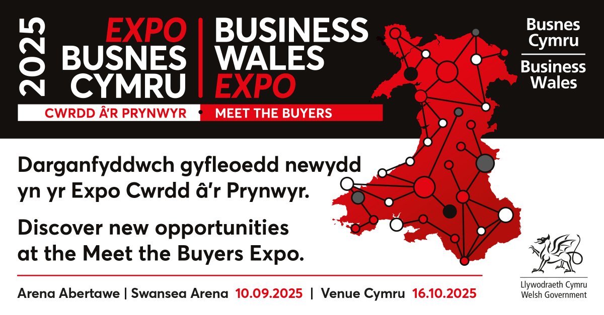📢 Our Meet the Buyers Expos are coming to Swansea and Llandudno! Connecting SMEs with big buyers, these expos explore opportunities in construction, healthcare, transportation, energy, and more. Perfect for SMEs! 

Find out more 👇 

ow.ly/sN1s50Wqxwu