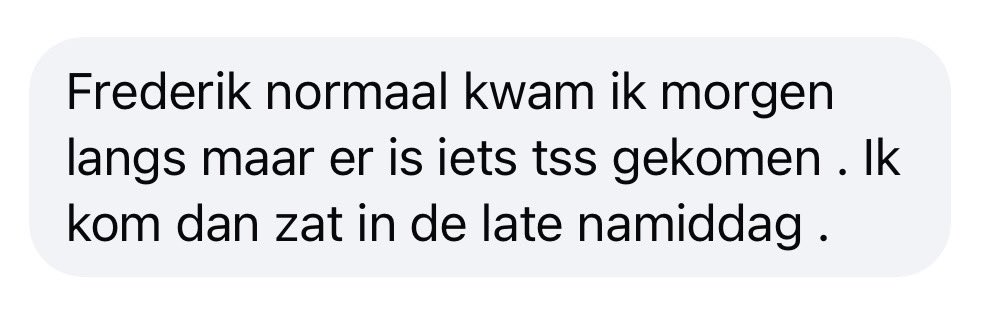 thenerd_be's tweet image. Wil deze werkmens nu zeggen dat hij morgen langs komt, of dat hij deze middag met een stuk in zijn kloten langs komt 🧐🧐🧐
