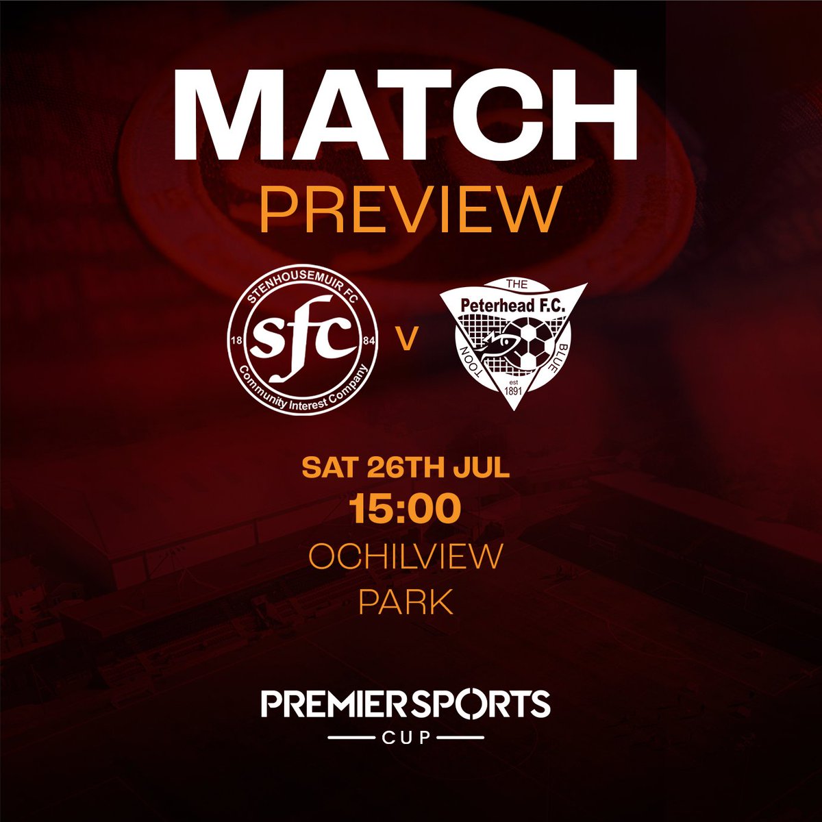 StenhousemuirFC's tweet image. πππππππ || πππππππππ
β‘οΈ Ochilview Park
β½ Premier Sports Cup Group G
π
26th July 2025
β° 15.00
ποΈ Adults Β£15 | Concessions Β£10 | Under 16s Β£5 | loom.ly/n2RLvP8
Preview | loom.ly/vm2_P1w
