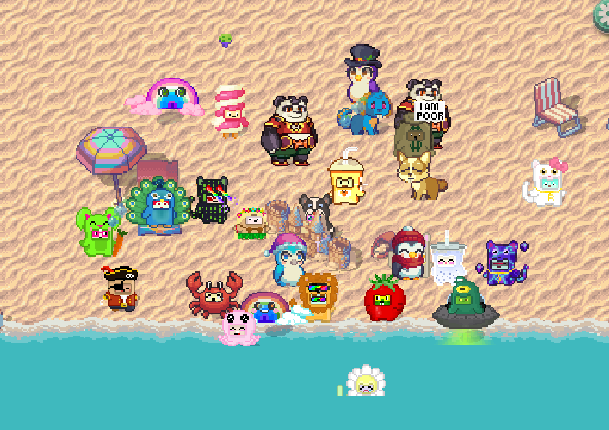PixelChibis's tweet image. GM Chibi Gang Beach days are the best days @pixels_online 🏖️🌞