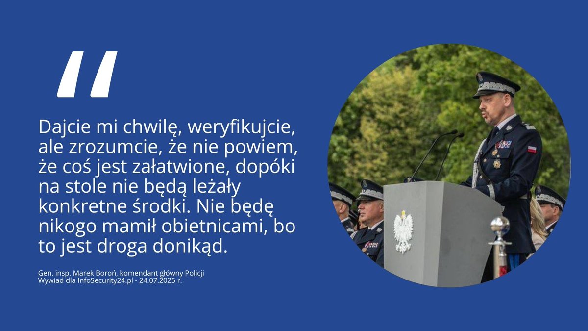 InfoSecurity24.pl (@infosecurity_24) on Twitter photo Cała rozmowa z komendantem głównym <a href="/PolskaPolicja/">Polska Policja 🇵🇱</a>, gen. insp. Markiem Boroniem, dostępna na➡️infosecurity24.pl/sluzby-munduro… Cała rozmowa z komendantem głównym <a href="/PolskaPolicja/">Polska Policja 🇵🇱</a>, gen. insp. Markiem Boroniem, dostępna na➡️infosecurity24.pl/sluzby-munduro…