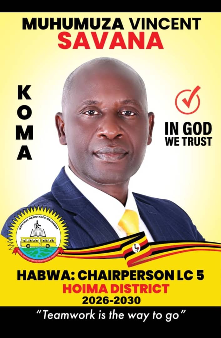 Hail Muhumuza Vincent Savana of, candidate for LC V Hoima of <a href="/NRMOnline/">NRM Party</a>